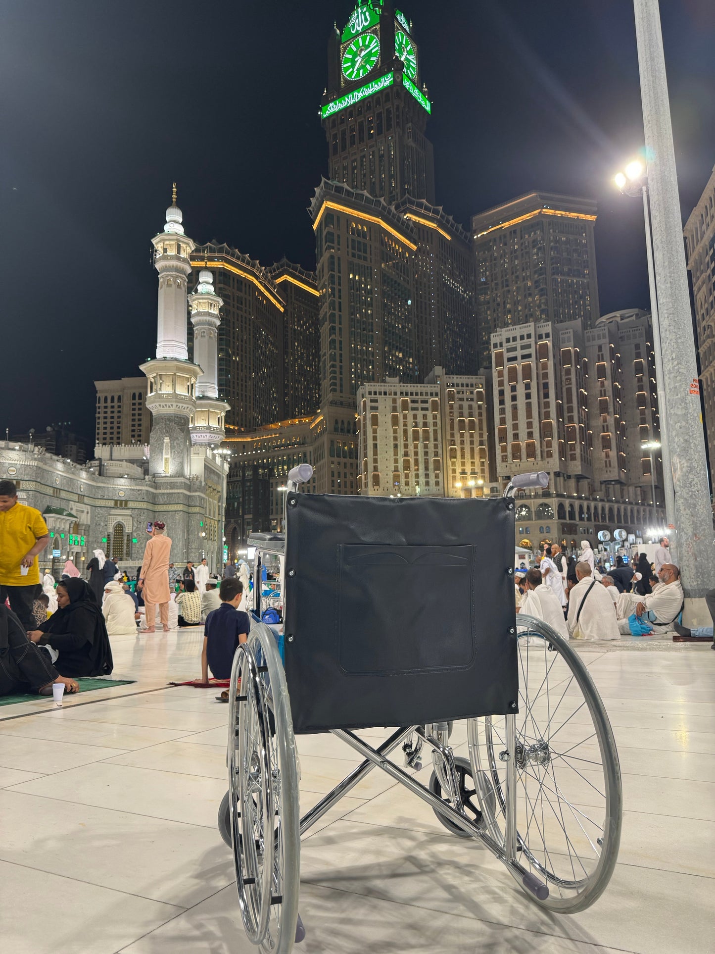 My wheelchair in Makkah